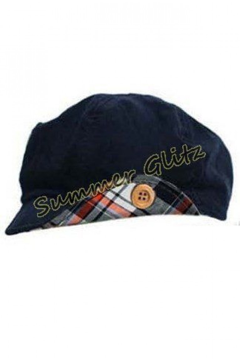 Dr Cap Stylish Button Velvet Baby Cap