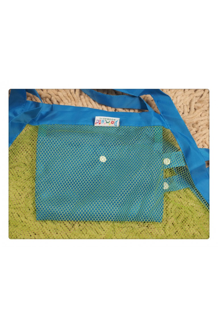 Green and Blue Mesh Beach Tote