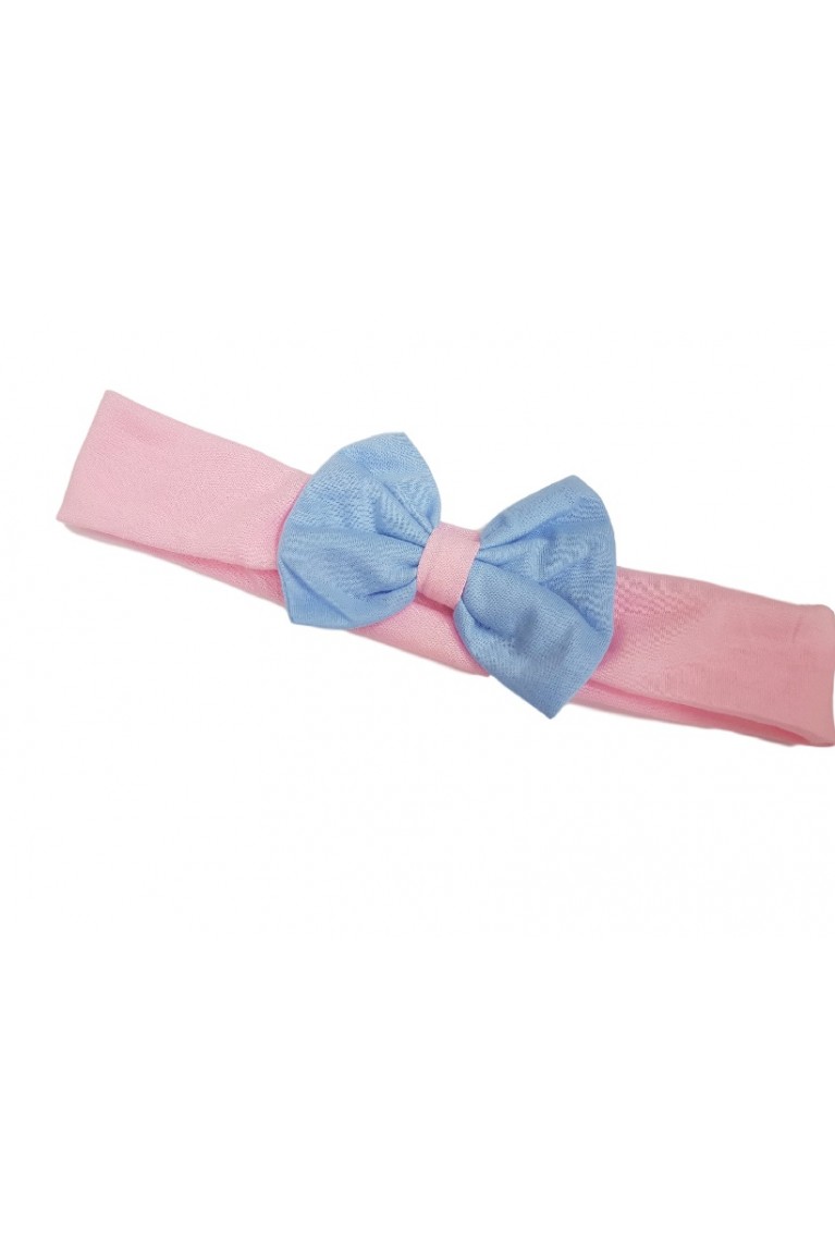 Maternity + Nursing KT Print With Cute Ribbon Headband Confinement Set / Sleep Wear - Pink