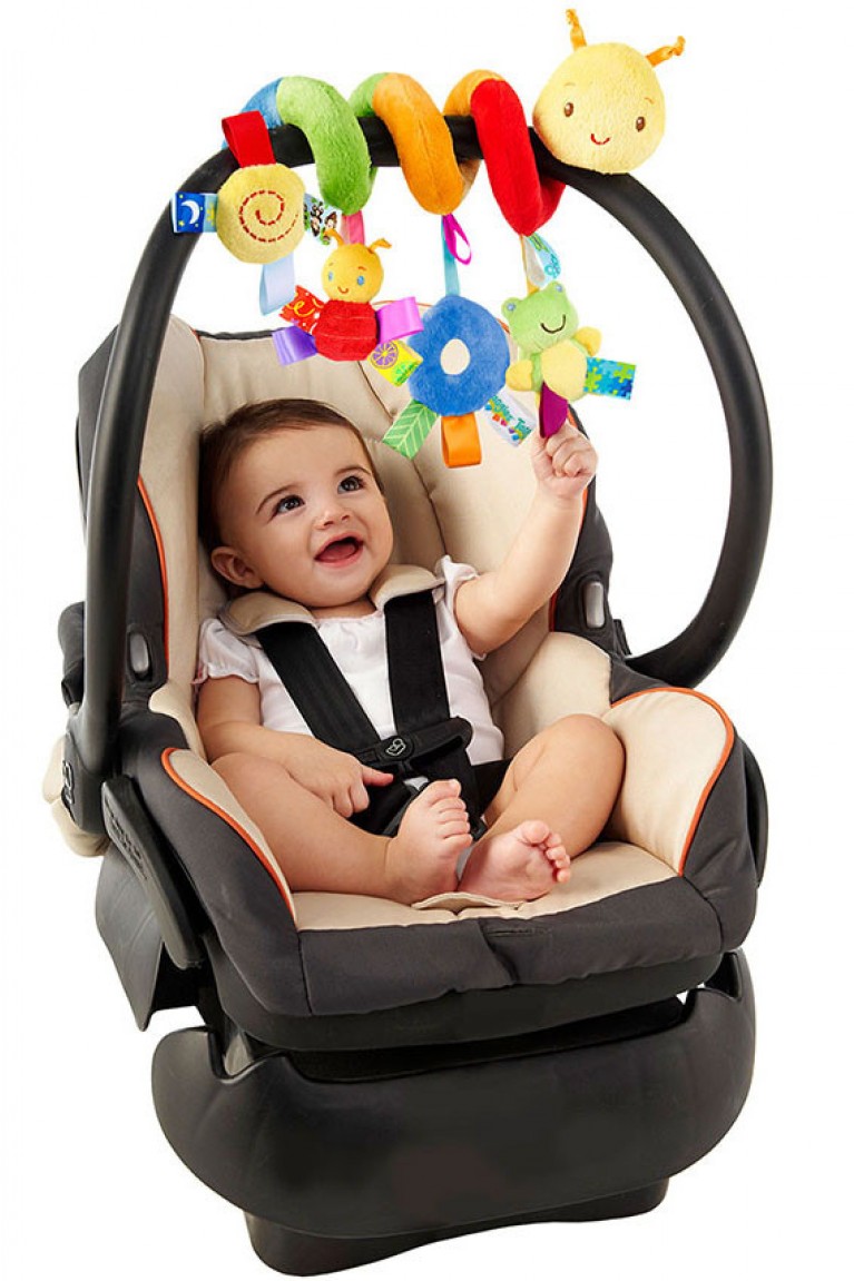 Kids Colourful Spiral Cot Toy - Colourful