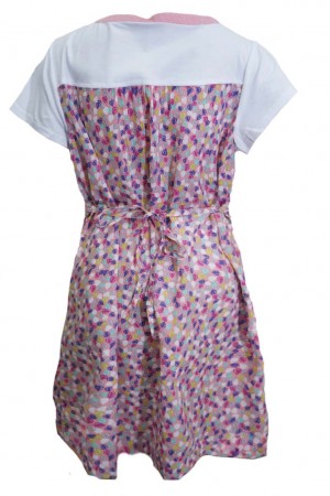 Maternity Colourful Leaves Dress 