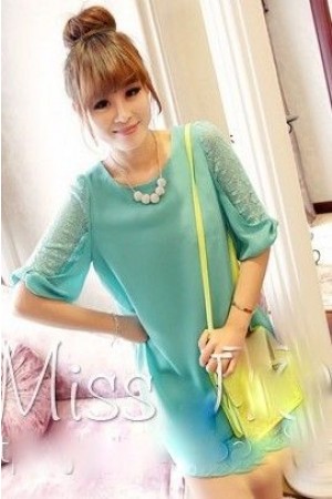 Maternity Stylish Crochet Sleeve Blouse