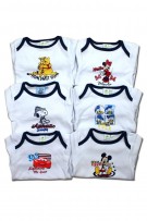 Disney Cartoon Baby Triangular Romper for BOY (2pcs/pack) - Assorted Design 