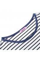 Striped Maternity + Nursing Blouse - Blue