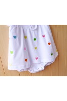 Love Romper Dress -White