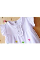 Love Romper Dress -White