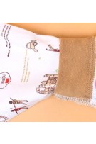 Cute Cartoon Printed Long Sleeve Top+Long Pants (2pcs Set) -Khaki 