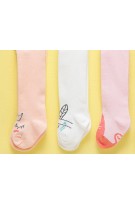 Plain Baby Footed Tights Leggings - Pink