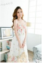 SGL4409 : Floral Shirred Bust Maxi Dress