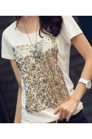 SGL4421 :  Elegant Sequinned T-Shirt