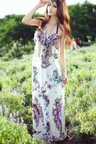 Spaghetti Halter Strap Maxi Dress