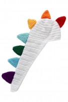 White Dino Crochet Photography Props - White