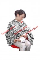 Japanese Styled Floral Nursing Cover / Apron