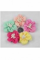 Chiffon Flower Hair Clip - Assorted Color