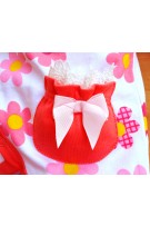 Floral Print Baby Romper - White