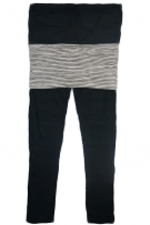 Maternity Legging With Attached Skirt - Black