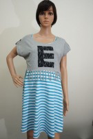 SGM81286 : Maternity Stripe Dress + Top (2pcs Set)