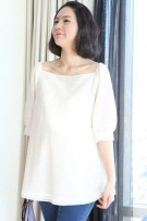 Maternity Flowers Lace Blouse