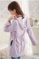 Stylish Hooded Maternity + Nursing Blouse