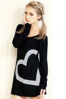 Love Print Maternity Long Tee 