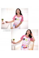 SGM8289 : Sweet Colourful Loves Prints Nursing Long Tee