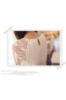 SGM8394 : Elegant Maternity Crotchet Sleeve Pleated Dress