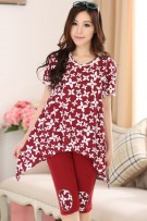 Flowers Print Maternity + Nursing Confinement Set / Sleep Wear