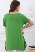 Maternity Glitter Flowers Shirt Blouse