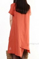 Hemline Uneven Cut Maternity Dress (M, L)