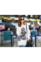 Butterfly Print Maternity Long Sleeve Top
