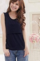 Materity + Nursing Stripe Sleeveless Top (M, L)