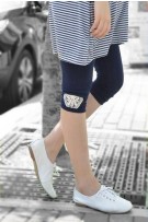 Maternity Embroidery Legging Pants