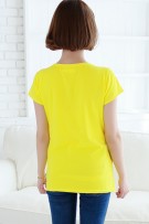 Maternity Short Sleeve Frank Monkey Printed Nursing Top