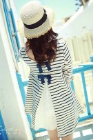 Maternity Back Split Lace Medium Sleeve Blouse 