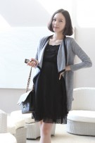 Long Sleeved Maternity Cardigan - Grey
