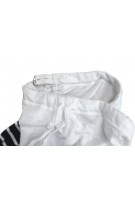 Stripe Maternity Short Pants - Black