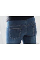 Slim Fit Maternity Denim Pants - Blue