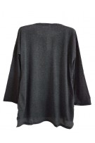 Maternity + Nursing Simple Confinement Set / Sleep Wear - Dark Grey