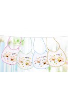 Little Piglet Print Water proof Baby Bib (2pcs Set) - White