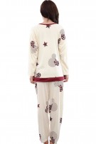 Bear Design Long Sleeve Maternity + Nursing Confinement Set / Sleep Wear ( M, L ) - Yellow