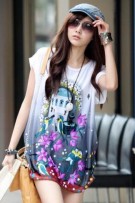 SGM8560 : Drinking Birds Garden Maternity Blouse