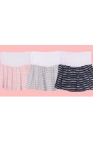 SGM8778 : Maternity Stripe Short Skirt Legging