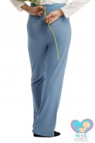 Mi & Bi Moments Maternity Flow-Mi Roll Panel Comfy Pants - Denim Stone Blue