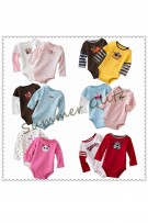 SGB233 : Darol's 5 Pieces Set Long Sleeves Bodysuits / Rompers