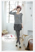 Layered Long Sleeves Striped Tee