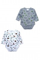 2pcs Set Long Sleeve Romper-As Shown